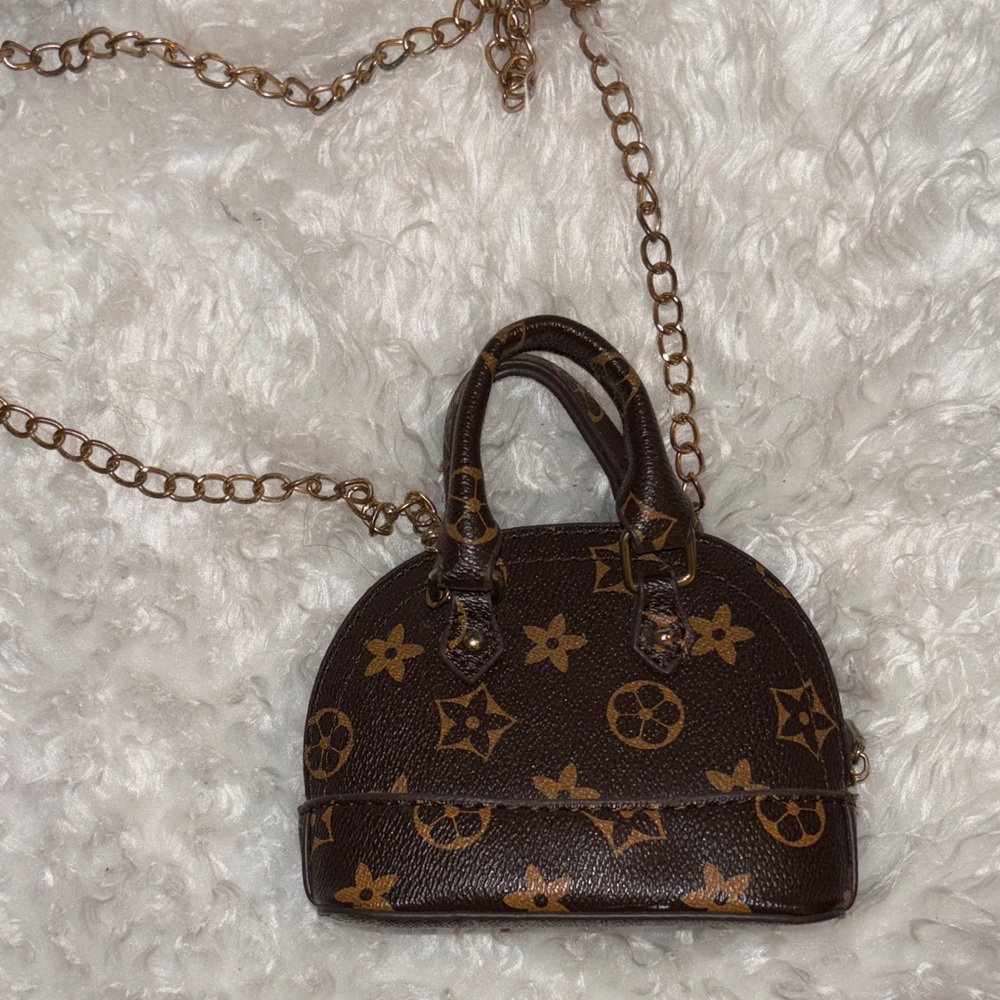 Brown Designer Mini Handbag
